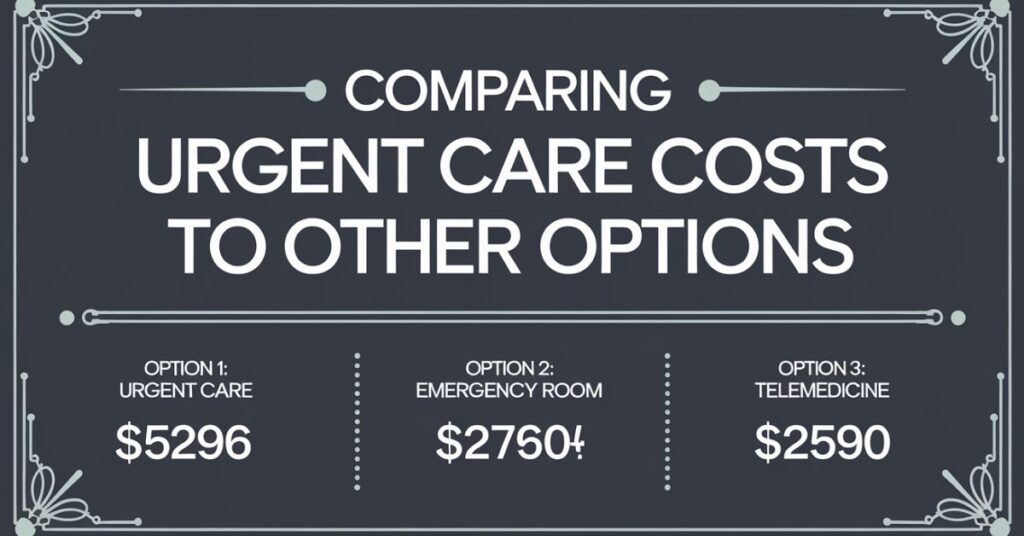 Comparing Urgent Care Costs to Other Options