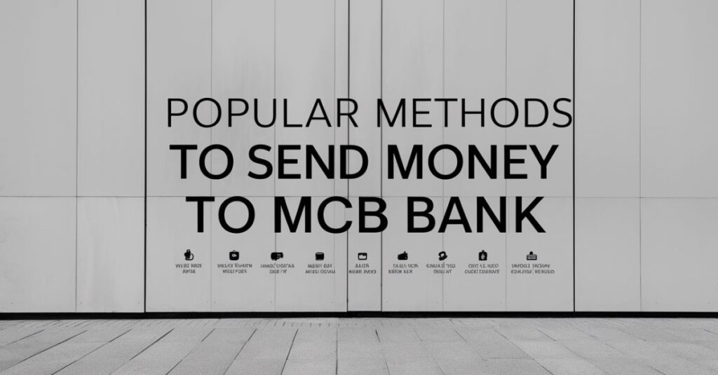 Popular Methods to Send Money to MCB Bank