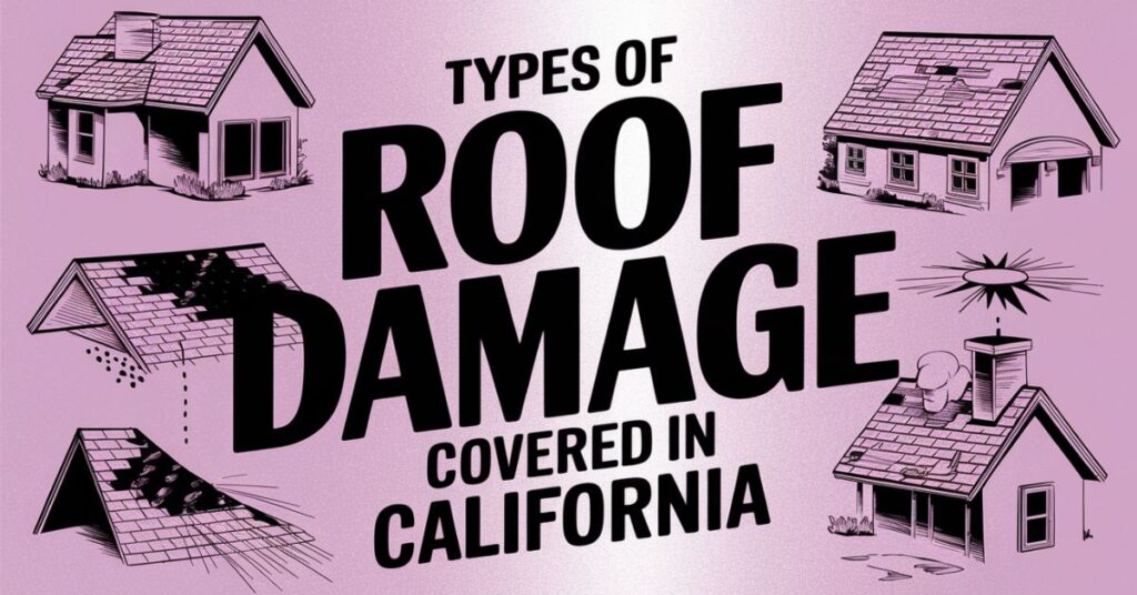 Types of Roof Damage Covered in California