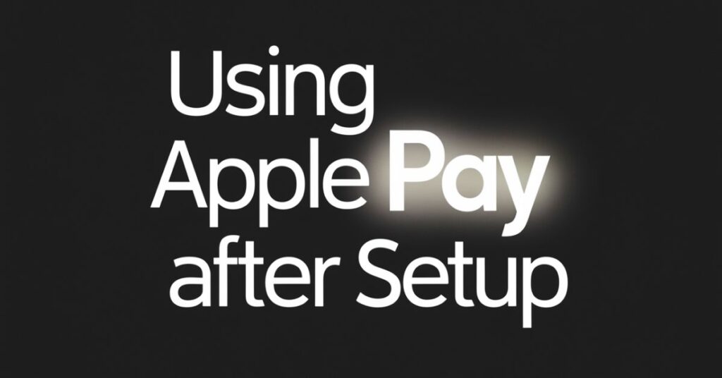 Using Apple Pay After Setup