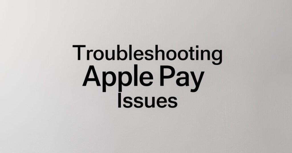 Troubleshooting Apple Pay Issues