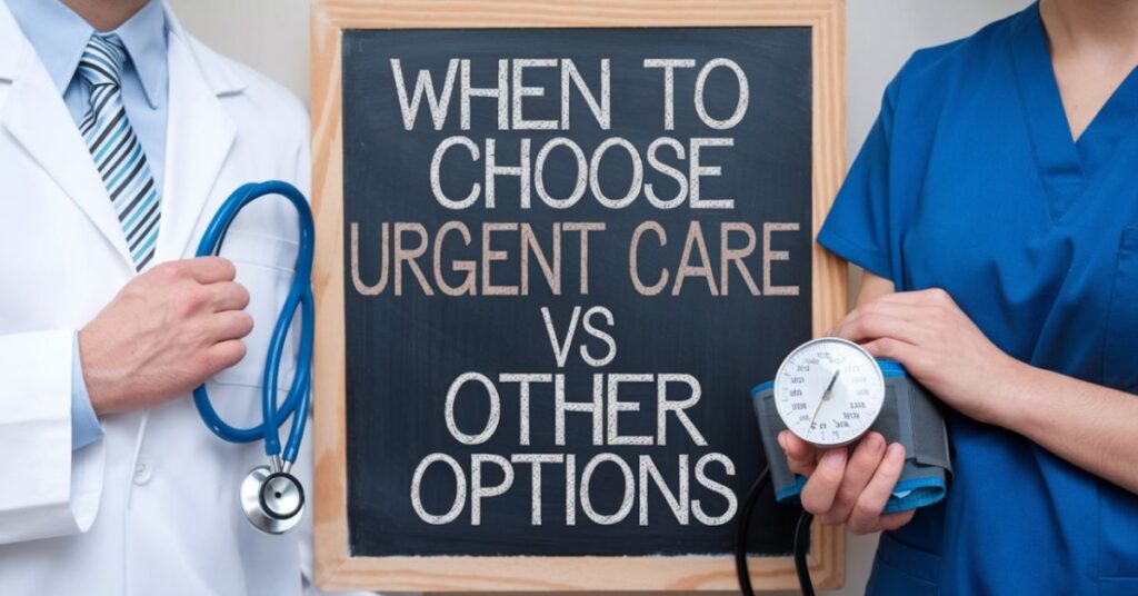 When to Choose Urgent Care vs Other Options?