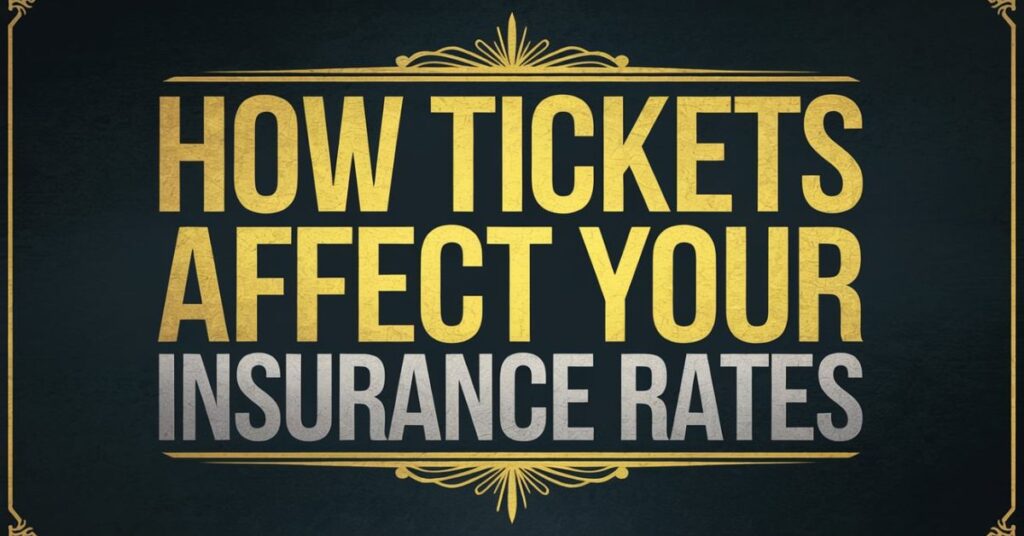 How Tickets Affect Your Insurance Rates?