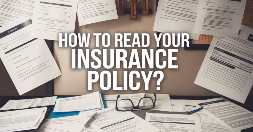 How to Read Your Insurance Policy?