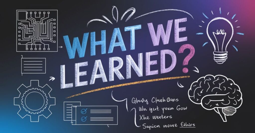 What We Learned?